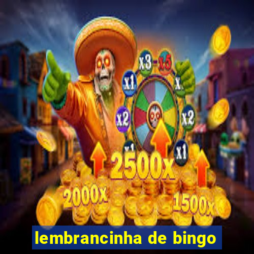 lembrancinha de bingo